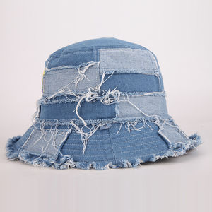 Vente en gros Chapeau de pêcheur en jean haute qualité à large bord pour femmes et hommes - Product Image 3