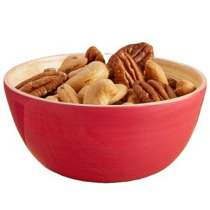 Precioso cuenco ligero de bambú para aperitivos, técnica pulida - Product Image 1