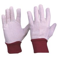 Gant de travail en toile anti-dérapant de haute qualité de 8 oz avec poignet en tricot et Clute coupe arrière gant de protection des mains industrielles gar