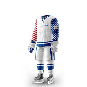 Meilleur design Vêtements de hockey sur glace de qualité supérieure Maillots et shorts personnalisés pour jeunes Uniforme de hockey sur glace 2024 - Product Image 5
