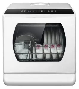 <span class=keywords><strong>Lave</strong></span>-<span class=keywords><strong>vaisselle</strong></span> électrique compact de comptoir <span class=keywords><strong>pour</strong></span> cuisine, capacité 3 services, construction en plastique, usage hôtelier, sans raccordement à l'eau - Product Image 1