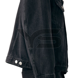 Chaqueta vaquera informal para hombre de gran calidad para invierno, técnica lavada con botones frontales, revestimiento ODM sólido con opción multicolor - Product Image 5