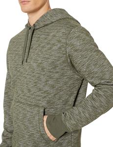 Sweat-shirt à capuche en molleton français polyester/coton pour homme, coupe classique, respirant, écologique, logo imprimé personnalisé - Product Image 5