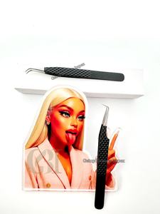 Latest Quality Sustainable Acrylic Doll Lash <b>Tile</b> With <b>Magnet</b> For Eyelash Extension Tweezers Custom Lash <b>Tile</b> Available - Product Image 2