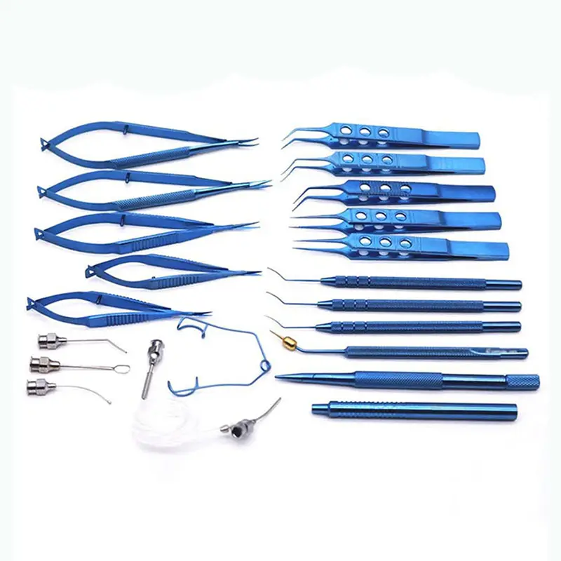 Großhandel Eye Micro Surgery Chirurgische ophthalmo logische Instrumente Set Ophthalmo logie Pinzetten Kit Eye Ophthalmology Micro Surgery Set