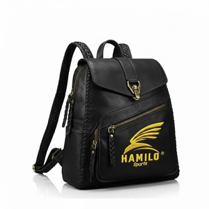 Sac à dos pour ordinateur portable en cuir PU imperméable de haute qualité à prix avantageux, vente en gros d'usine, logo personnalisé, sac à dos d'affaires, sac à dos d'école - Product Image 2
