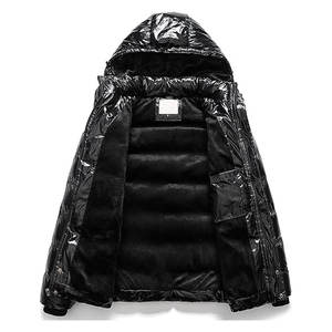 2025 Moda Logotipo personalizado Diseño de invierno Pana con botón Diseño de color elegante Chaqueta de estilo simple informal - Product Image 3