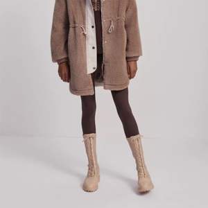 Chaqueta de Sherpa de corteza de pino de cuello alto de moda con cierre de botón a presión perfecta para ropa de invierno informal - Product Image 6