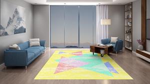 Alfombra de Oración de Lana Anudada a Mano de Alta Calidad, Estilo Persa, Ecológica, Antideslizante, Resistente al Fuego, Apta para Mascotas, Diseño Abstracto - Product Image 3