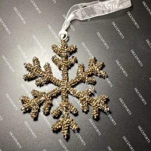 Adorno de Navidad con cuentas multicolor hecho a mano, decoración festiva única para árbol, pedido mínimo de 50 Uds. - Product Image 4