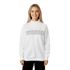 Sudadera de cuello alto para mujer, manga larga, hombros caídos, mezcla de forro polar suave, otoño invierno, proveedor OEM - Product Image 1