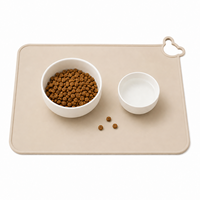 Set de table carré en silicone de qualité alimentaire pour bébés, enfants et animaux domestiques, sans BPA, antidérapant, pour la table à manger des tout-petits