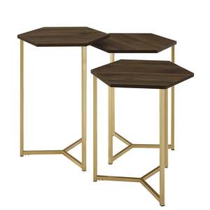 Table d'appoint ronde en laiton texturé, support latéral en métal moderne et artistique pour des espaces de décoration intérieure élégants - Product Image 5