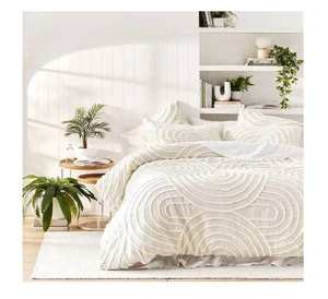 Ensemble de literie de luxe en coton 100% touffeté, housses de couette lavées, ensemble de literie Queen King Full, couette, excellente couture, housse de couette - Product Image 3