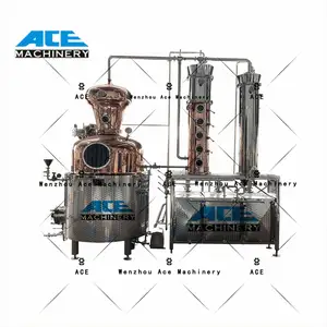 Ace Stills Alcohol Plant Copper Still 300Liter Ethanol Distillation Equipment