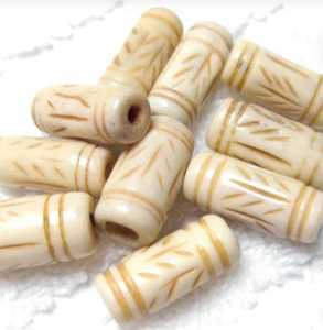 Cuentas de Hueso Natural al por Mayor, Talladas a Mano, Facetadas, para Fabricación de Joyería DIY, Collar de Rosario, Accesorios - Product Image 3