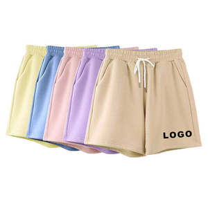 กางเกงขาสั้นเชือกรูดสำหรับผู้หญิงกางเกงขาสั้นแบบลำลองสำหรับผู้หญิงกางเกงขาสั้นมีโลโก้ออกแบบได้ตามต้องการ - Product Image 1