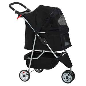 TH-PPS-019 High Quality Pet Stroller with Thick Cushion Adjustable <b>Canopy</b> and Custom Logo Available for Export - Product Image 4