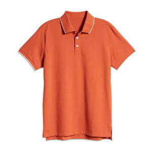Polo unisexe de haute qualité pour le printemps et l'automne T-shirt de travail en coton de couleur unie Style Streetwear pour hommes - Product Image 1