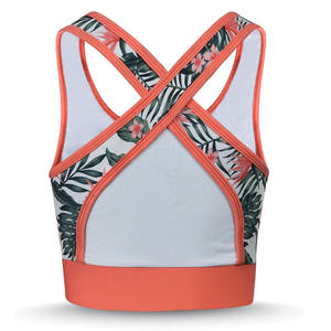 Custom Made Machine Washable Sports <b>Bra</b> Medium Support <b>Removable</b> <b>Padding</b> Adjustable Straps Polyester Nylon Gym <b>Bra</b> Closure Body - Product Image 3