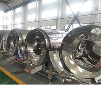 1ton Per Hour Automatic Sanding Sugar Coating Machine PLC Control Sour Coated Gummy Ring Candy Coating Machine