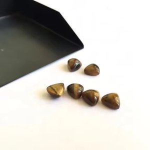 Trillón de ojo de tigre natural de 11mm, cabujones lisos certificados, piedras preciosas sueltas, joyería hecha a mano en fábrica, compra en línea - Product Image 2