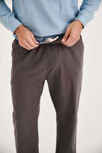 Pantalones de lino de algodón informales de calidad superior para hombre, los mejores pantalones de cintura alta transpirables de verano, precio bajo - Product Image 2