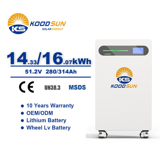 LiFePo4 51.2V 280/314Ah Battery 16KWh 14.3KWh Energy Storage Lithium Battery for House Power Supply