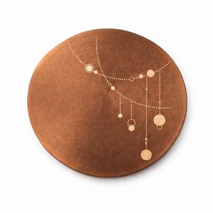 Sous-verres en cuivre gravés au laser élégants, motifs faits à la main, tapis à boissons pour table de luxe, cuivre de qualité supérieure pour bar - Product Image 6