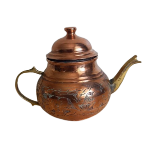 Bouilloire finie en or pour thé café servant une bouilloire à thé en métal gravée Design vaisselle thé expresso fournitures - Product Image 5