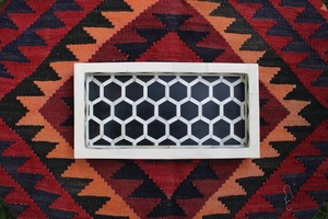 Premium Quality Ashoka Chakra Inspired <b>Round</b> <b>Serving</b> <b>Tray</b> Heritage Bone Inlay Design for Gifting and Decor - Product Image 4
