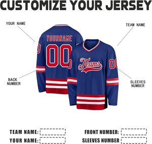 Professional OEM Custom Factory Apparel Ice <b>Hockey</b> Uniform with Embroidered Logo and Tackle Twill Name - Product Image 4