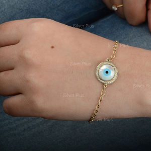 Indian Manufacture New Design14k <b>Solid</b> <b>Gold</b> Bracelet Handmade Bracelets for Women - Product Image 4