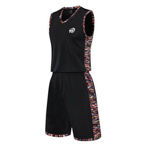 Custom Sublimation Breathable <b>Printed</b> <b>Mesh</b> Shorts Men's Basketball Uniform Sets Designed in China - Product Image 1