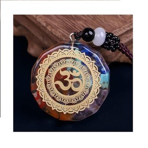 จี้คริสตัลเจ็ดจักระระดับพรีเมี่ยมสำหรับทำความสะอาดพลังงานหรือต่อสายดินและป้องกันออร่า - Product Image 4