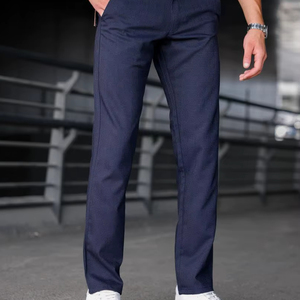 กางเกงขายาวทรงตรงสีน้ำตาลสำหรับผู้ชาย ไซส์ใหญ่ ทรงปกติ สวมใส่สบาย เหมาะสำหรับใส่ทำงานหรือลำลอง ผ้าฝ้ายเนื้อปานกลาง สไตล์ฮิปฮอป กันน้ำ - Product Image 1