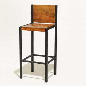 Taburetes de Bar Industriales Modernos con Asiento de Espuma Blanca y Base de Metal, Muebles Nuevos para Exteriores, Sala de Estar y Uso Comercial para el Hogar - Product Image 2