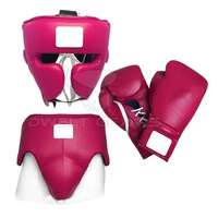 Ensemble de boxe et de sparring en cuir PU avec logo personnalisé DWELT GEARS, couleur et taille personnalisées, OEM accepté, comprend des gants, une protection de la tête et des testicules