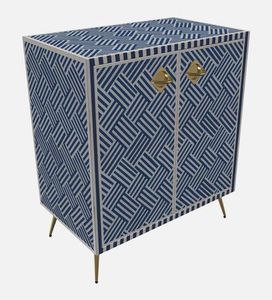 ตู้ทองเหลืองฝังกระดูกรูปทรงเรขาคณิตทำจากไม้เนื้อแข็งที่ทันสมัยสำหรับบ้านโรงแรมโรงเรียนห้องนั่งเล่นห้องนอนห้องครัวการใช้งานในโรงพยาบาล - Product Image 3