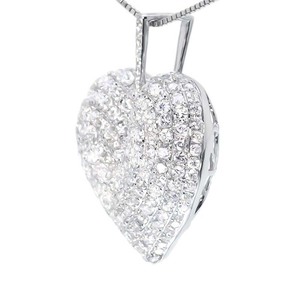 จี้รูปหัวใจสองชั้นขนาดใหญ่ประดับเพชรโมอิสสีขาวทรงเสน่ห์สร้อยคอเครื่องประดับฮิปฮอป - Product Image 2