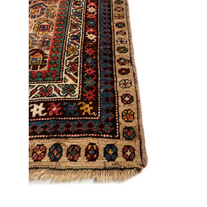 Kiaan Hand Knotted <b>Wool</b> Rugs Beige & <b>Brown</b> with Geometric Pattern for Home-Paem-1335 - Product Image 4