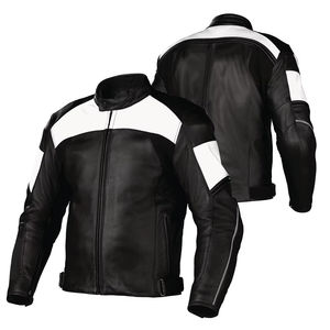 Leather <b>Jacket</b> Arrival Unisex Design Color Block <b>Men</b> Genuine Leather <b>Jacket</b> Custom High Quality <b>Men</b> Leather <b>Jacket</b> Wholesale - Product Image 4