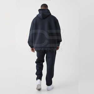 À la mode hommes surdimensionné survêtement deux pièces ensemble avec Relax Fit Style décontracté hommes surdimensionné survêtement Streetwear ensemble - Product Image 5