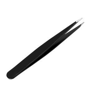 Juego de pinzas para cejas, Juego de 4 pinzas negras con logotipo personalizado - Product Image 4