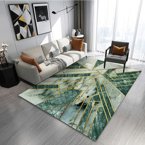 Tapis d'intérieur en velours cristal lavable en machine, taille personnalisée, avec fond à pois, motif abstrait moderne personnalisé pour chambre à coucher - Product Image 4