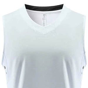 เครื่องแบบบาสเก็ตบอลแขนกุดสำหรับผู้ชายสวมใส่สบายชุดกีฬากลางแจ้งชุดกีฬาบาสเก็ตบอลสำหรับผู้ใหญ่ Bsci ผ้าโพลีเอสเตอร์ - Product Image 5