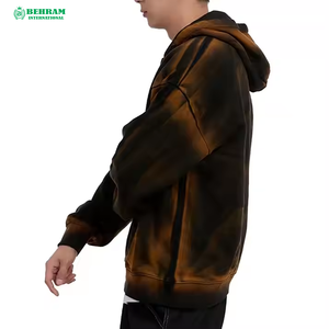 Nouveau style 2026 – Sweat à capuche zippé pour homme de qualité supérieure en molleton de coton épais ou en tissu éponge français, séchage rapide, respirant, coupe oversize - Product Image 3