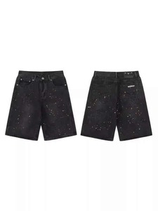 กางเกงยีนส์ขาสั้นทรงกอธิคแบบสั่งทำพิเศษ สไตล์สตรีทแวร์ ฮิปฮอป ขาดๆ แบบยูนิเซ็กซ์ สำหรับฤดูร้อน แห้งเร็ว ระบายอากาศดี แฟชั่น - Product Image 2