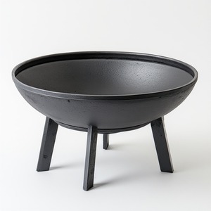 Durable Modern Metal Firepit <b>Wood</b> <b>Burning</b> Powder Coated Finish for Courtyard Terrace Areas Safe Fire Control Warm Atmosphere - Product Image 5