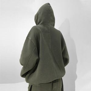 2025 nouveau entièrement personnalisé plaine teint femmes lavage à l'acide survêtement nouveau à la mode vêtements d'hiver femmes lavage à l'acide survêtement - Product Image 2